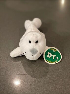 Plush White Seal Toy for Small Pets